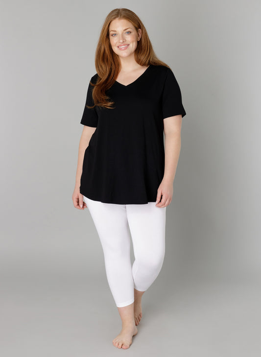 Base Level Curvy driekwart legging 7000025 Audrey Wit