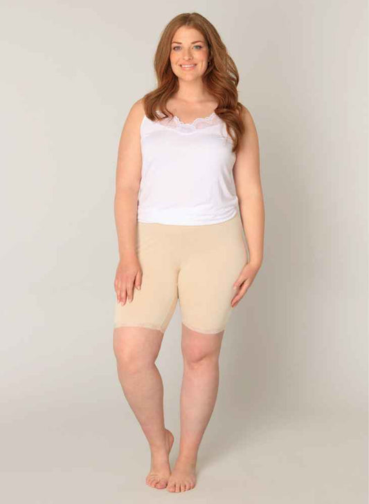 Base Level Curvy korte legging / schuurbroekje 7000010 Ava Huidskleur