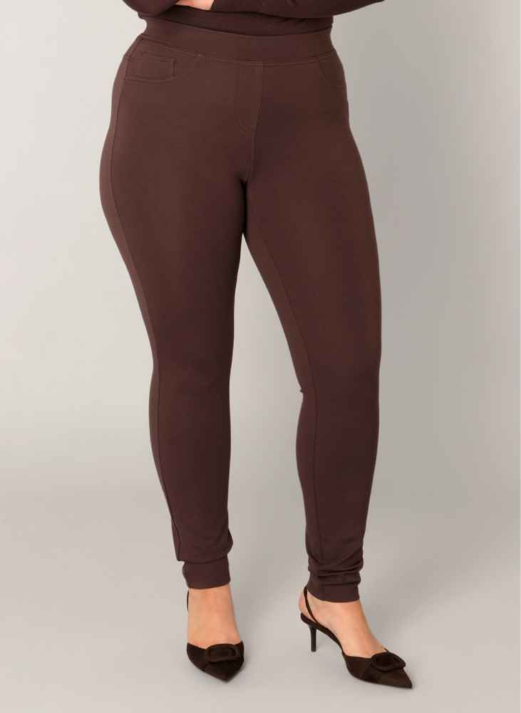 Base Level Curvy stevige tregging 7000005 Arnika bruin