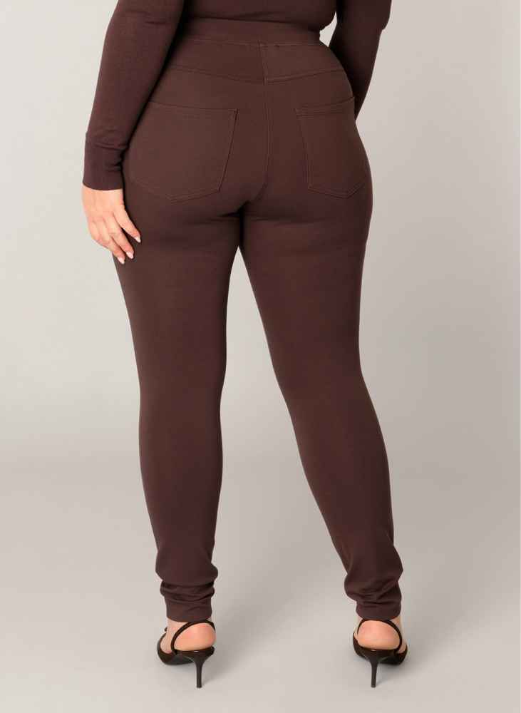 Base Level Curvy stevige tregging 7000005 Arnika bruin