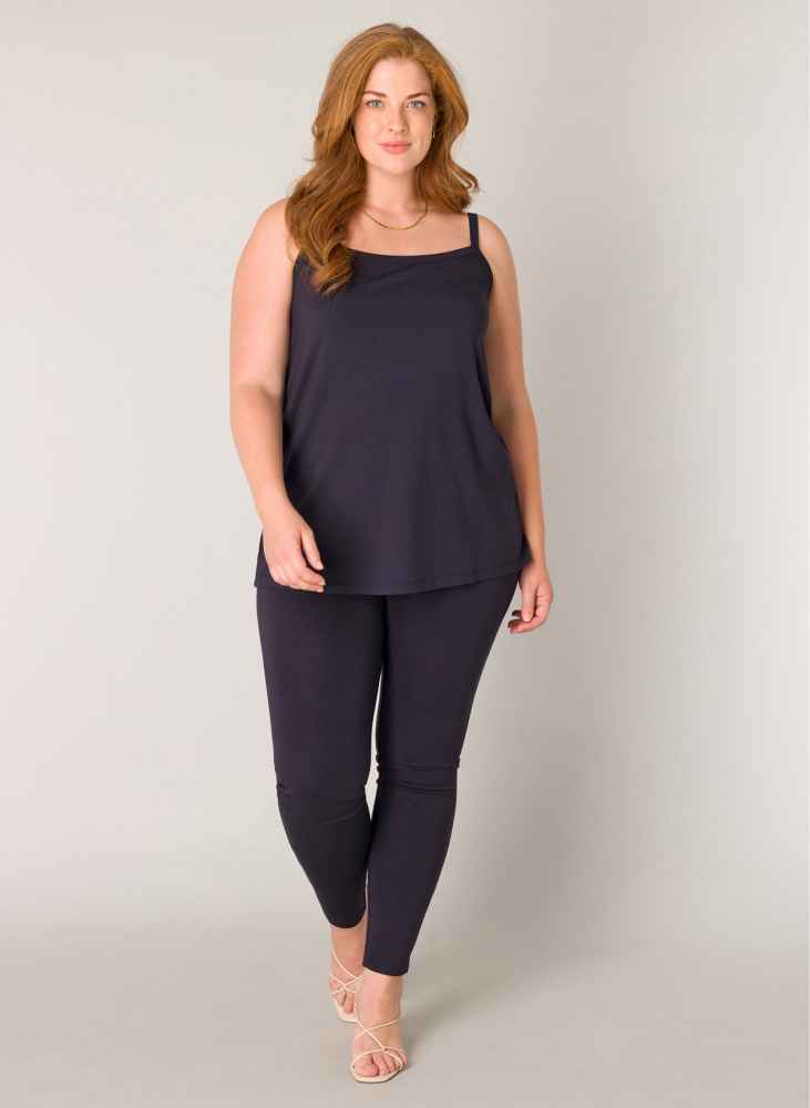 Base Level Curvy topje met verstelbare bandjes 7000003 Alexa Blauw