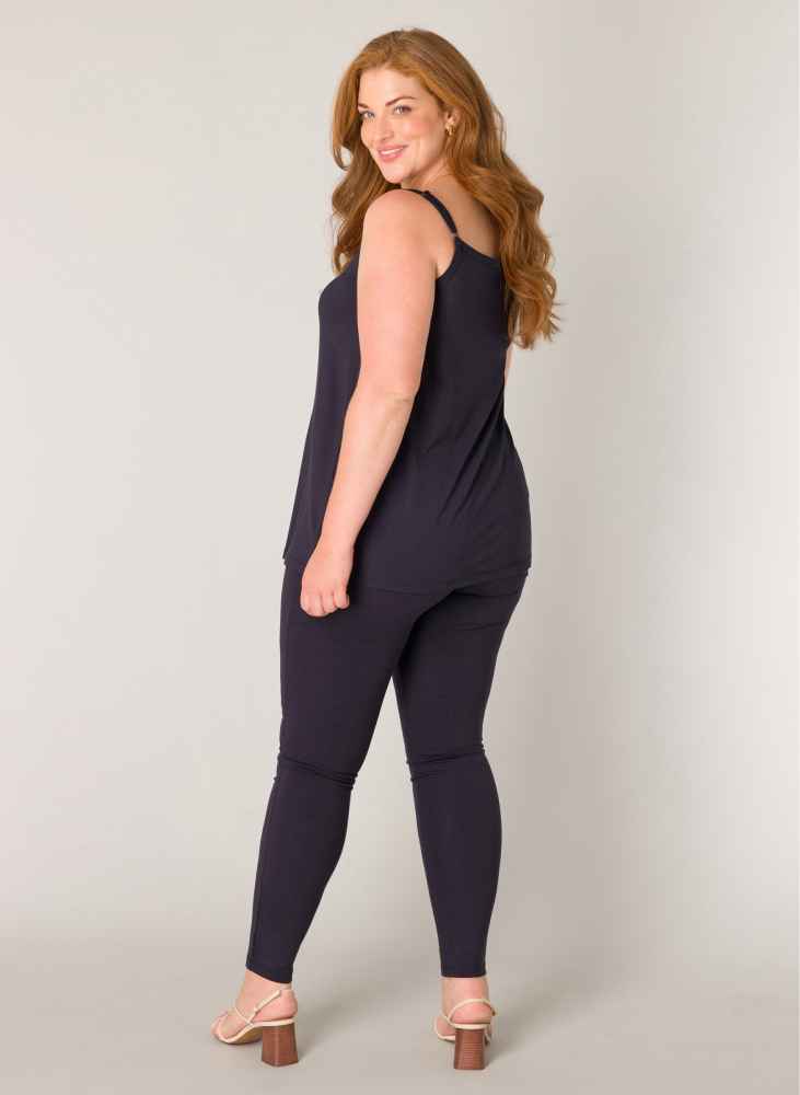 Base Level Curvy topje met verstelbare bandjes 7000003 Alexa Blauw