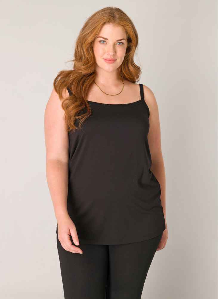 Base Level Curvy topje met verstelbare bandjes 7000003 Alexa Zwart