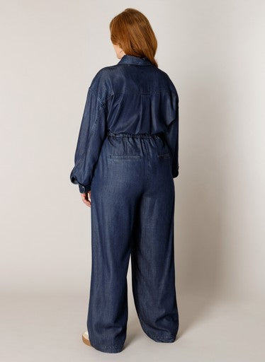 Base Level Curvy jeansbroek Noella in mid blue