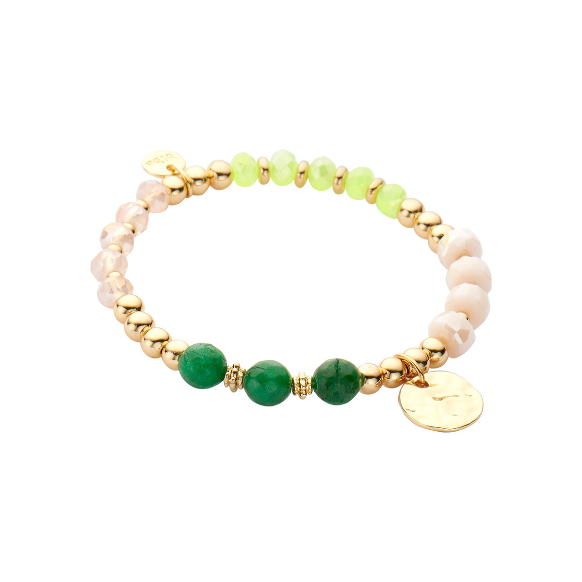 Biba armband diverse kleuren, metaal met crystal en glas