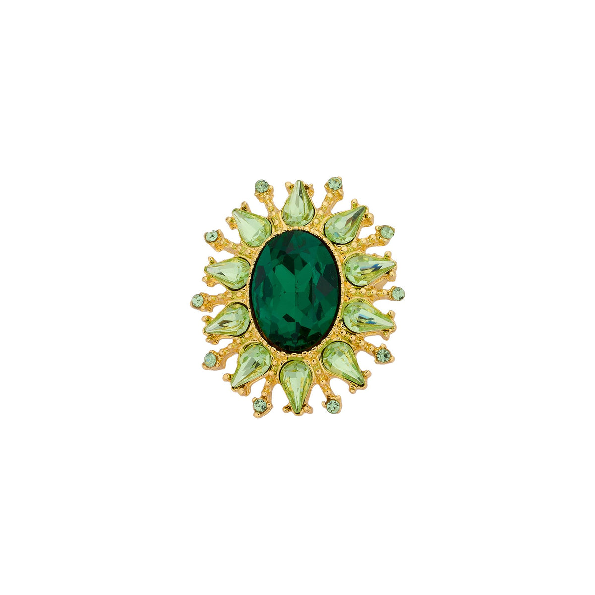 Biba broche meerkleurig