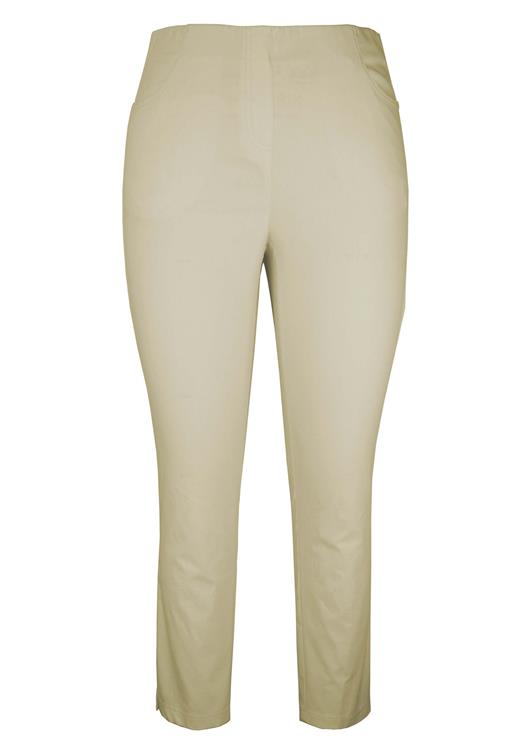 Broek 7/8 met splitje 979692 56 Beige