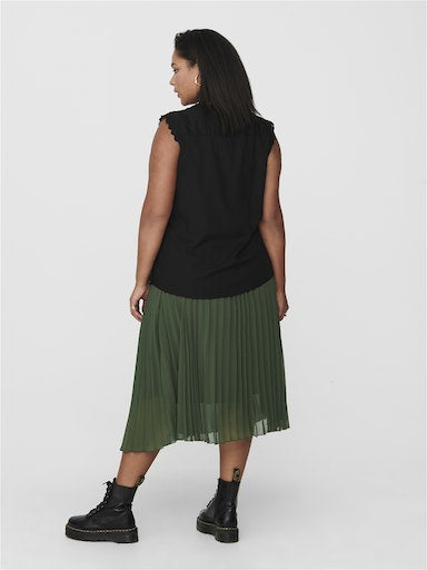 Carmumi - top kapmouwtje 15187018 Black
