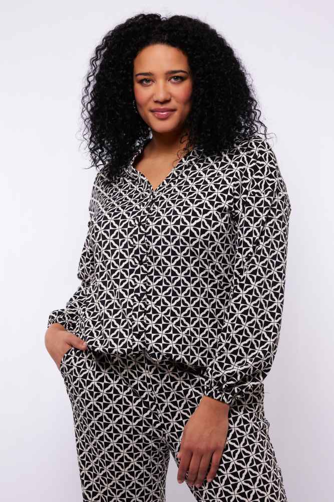 Exxcellent blouse 25NZE16 Tori zwart / beige