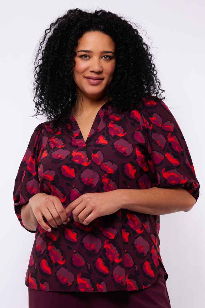 Exxcellent blouse met print 25NZE06 Stacy Rood