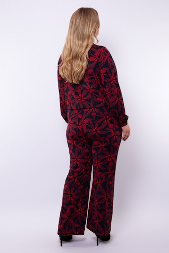 Exxcellent broek travelkwaliteit 25WZE12 Bertine Rood
