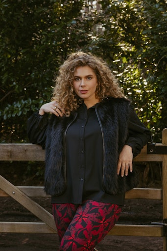 Exxcellent broek travelkwaliteit 25WZE12 Bertine Rood