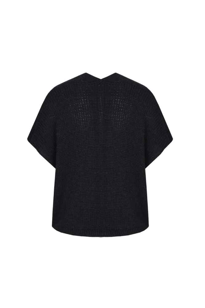 Exxcellent gebreid gilet 25NLE01 Halle Zwart