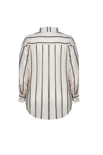 Exxcellent blouse Inena in zand, sfeerfoto