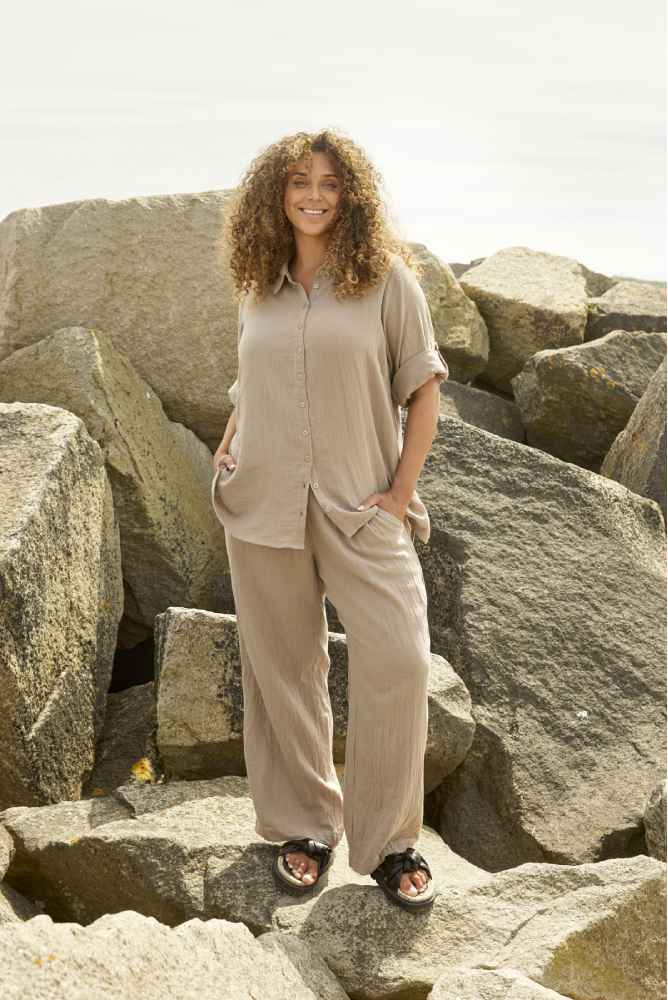 Hedy - blouse 200770 Taupe