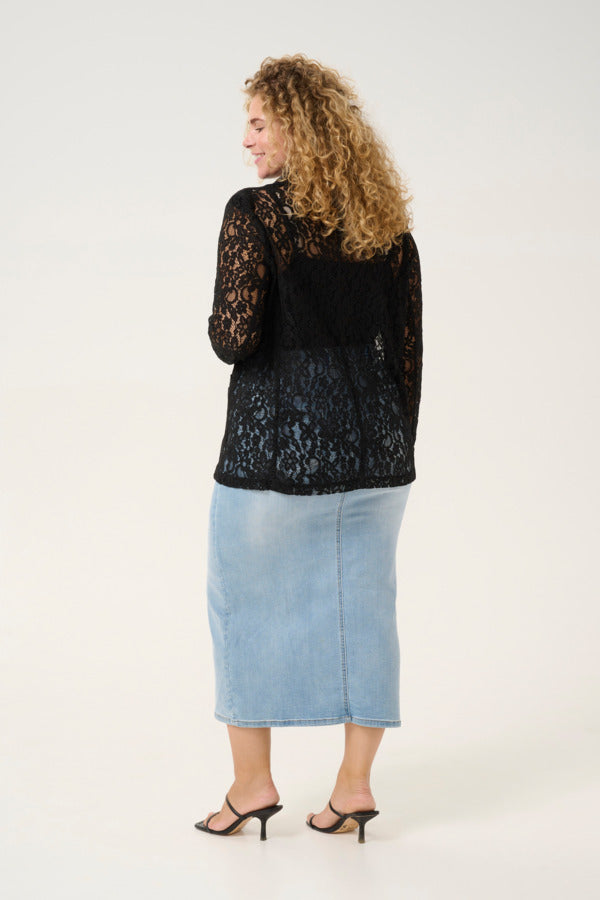 KClorani Lace blazer 10583218 Zwart