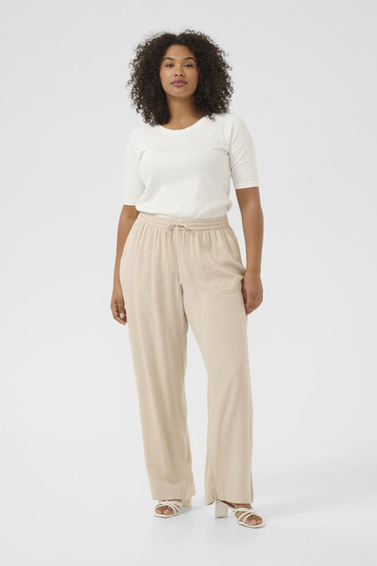 Kaffe Curve broek 10582220 Beige