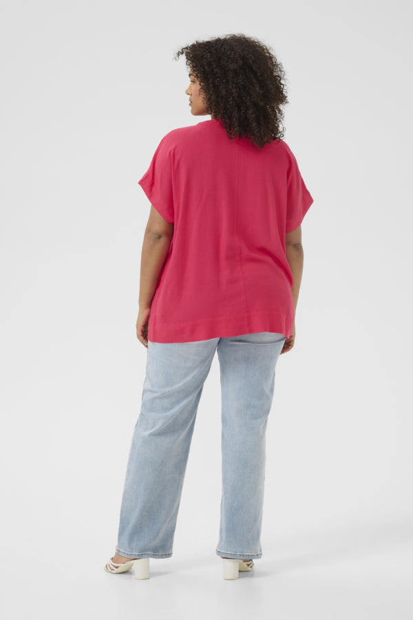 KCmille Wing SL Blouse 10583097 Rood