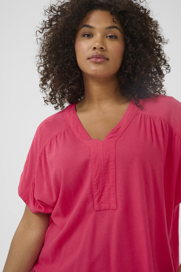KCmille Wing SL Blouse 10583097 Rood