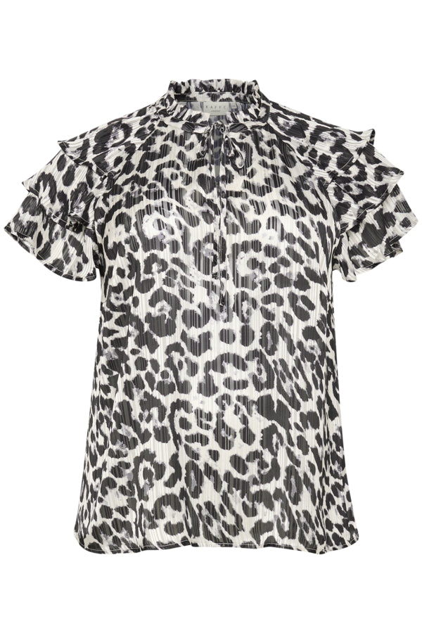 KCsaphia Blouse 10582873 Black/White Leop