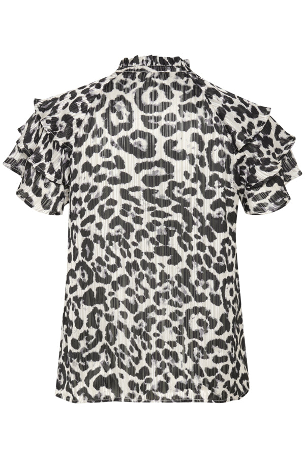 KCsaphia Blouse 10582873 Black/White Leop