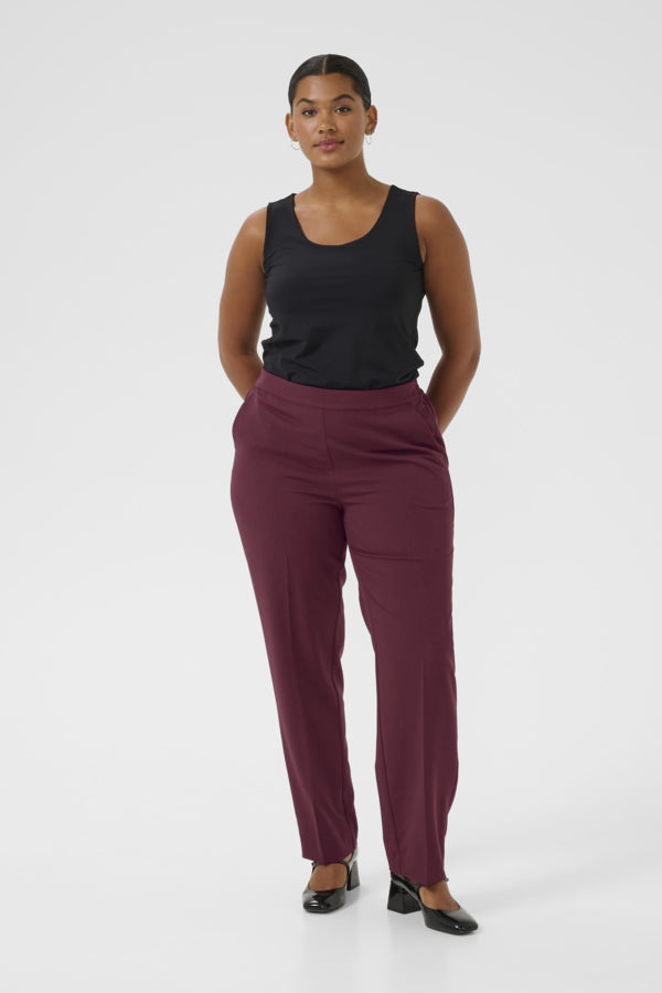 Kaffe Curve broek 10581088 KCsakira Bordeaux