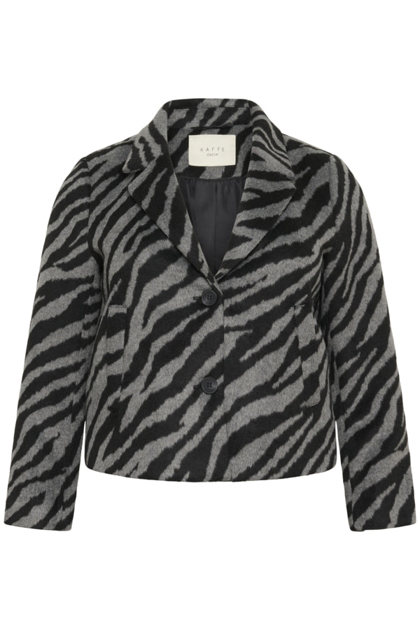 Kaffe Curve jack met print 10583492 KCtori Grijs