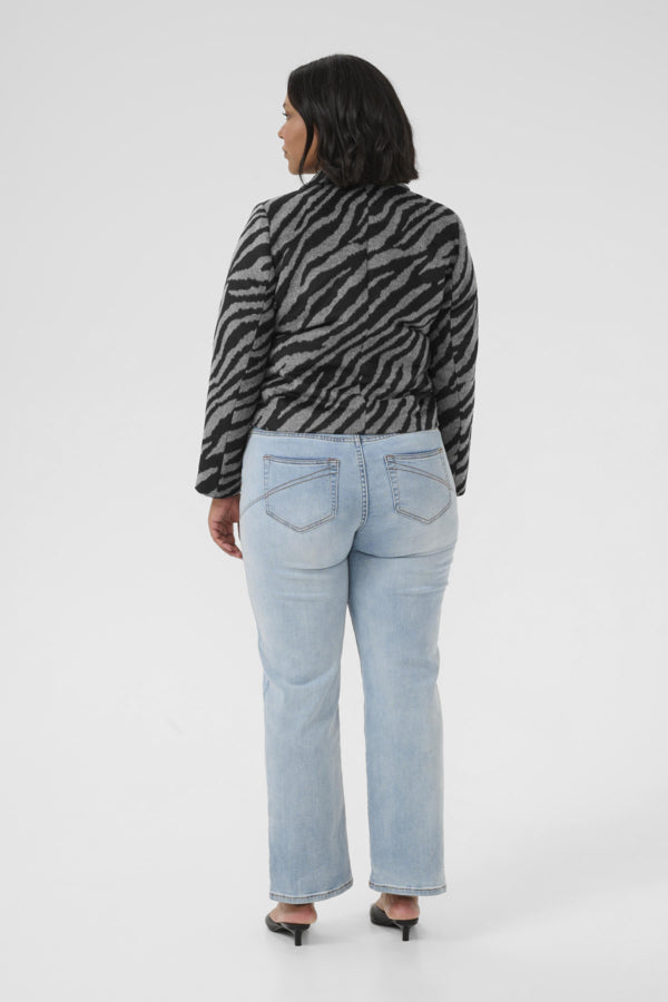 Kaffe Curve jack met print 10583492 KCtori Grijs