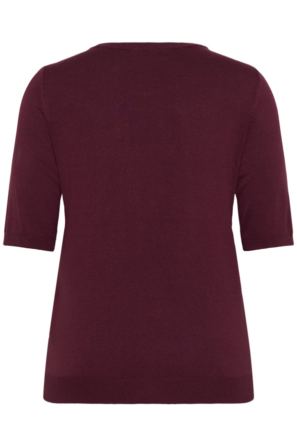 Kaffe Curve shirt met sierkraag 10583769 KCcarla Bordeaux