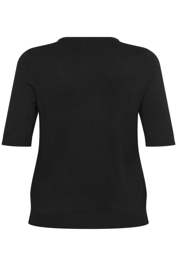 Kaffe Curve shirt met sierkraag 10583769 KCcarla Zwart