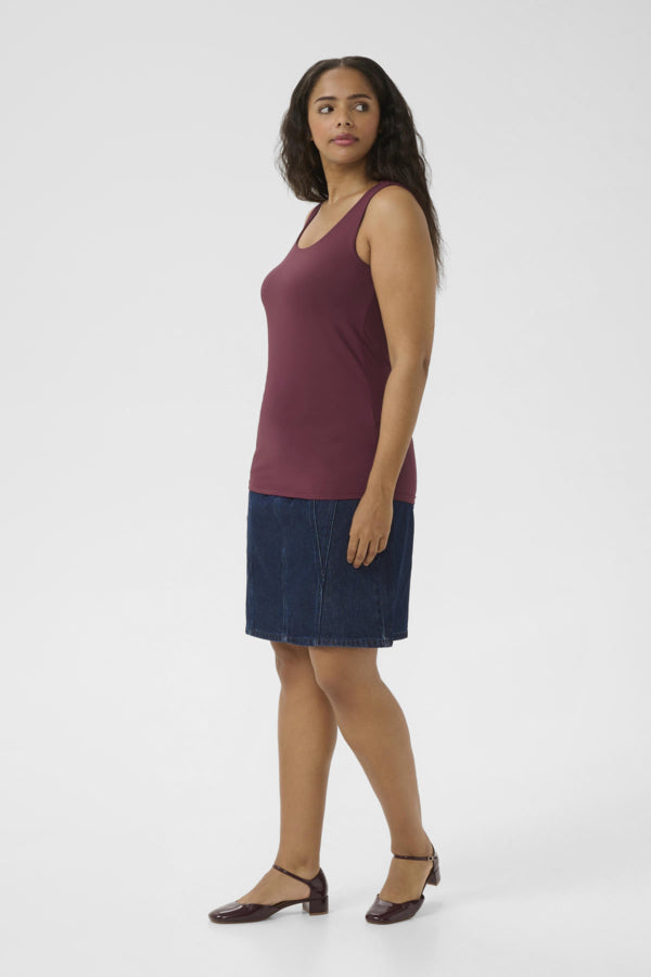 Kaffe Curve topje 10583707 KCerina Bordeaux