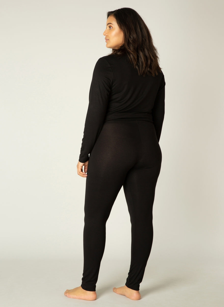 Andrea - Legging lang blauw