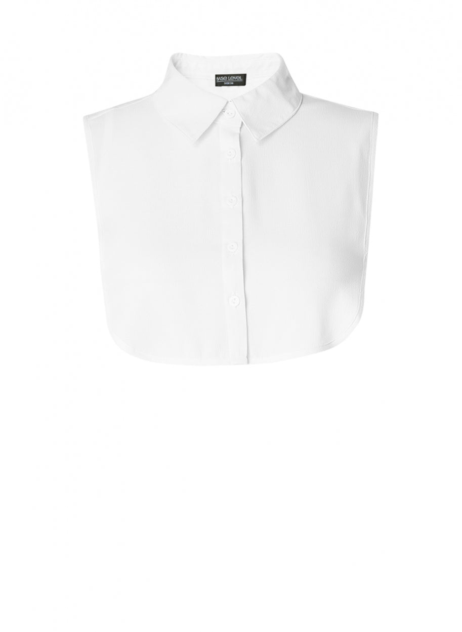 Base Level Curvy los kraagje Yolina wit