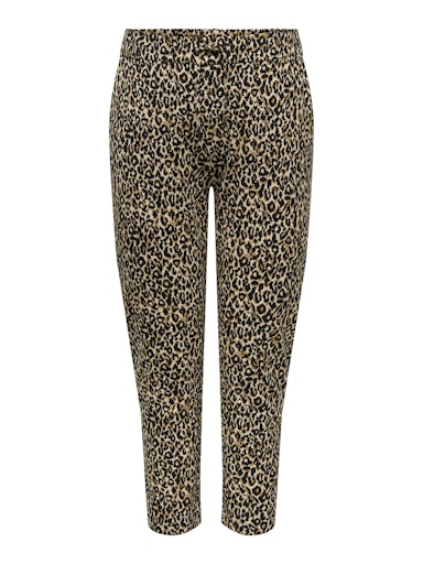 Only Carmakoma Comfortabele broek met panterprint 15305476 CARGOLDTRASH Black animal