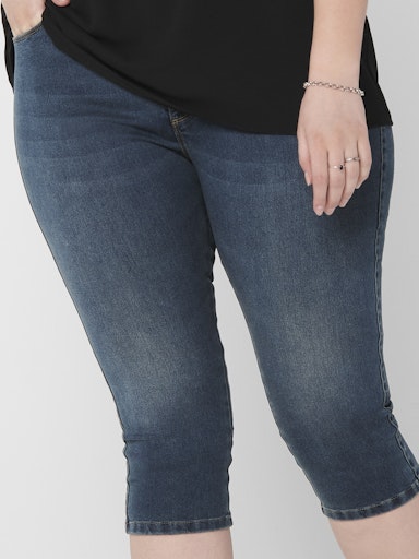 Only Carmakoma Jeans driekwart skinny 15205944 med.blue denim