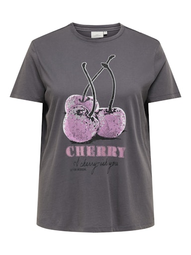 Only Carmakoma Only Carmakoma - CARMIKO cherry - shirt 15329117 Grey