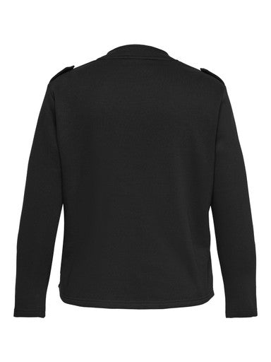 Only Carmakoma blazer zwart, detailfoto