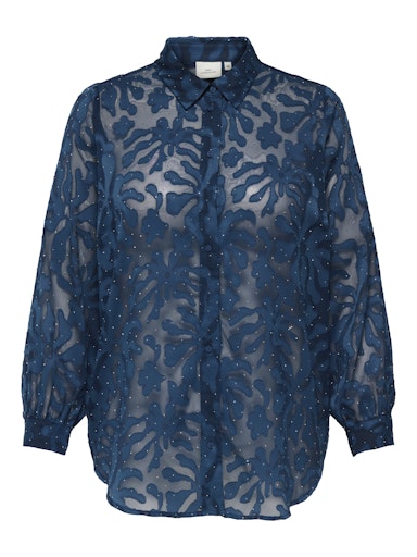 Only Carmakoma blouse 15358770 CARDIAMO Blauw