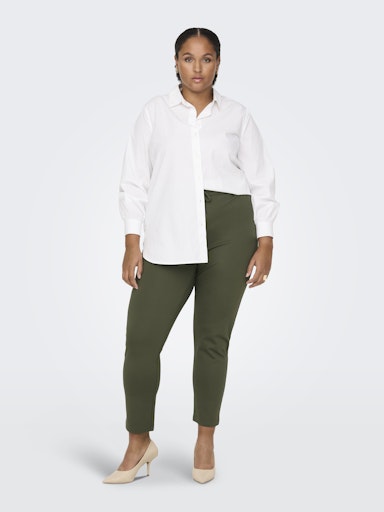 Only Carmakoma broek met elastische tailleband 15174938 CARGOLDTRASH Peat