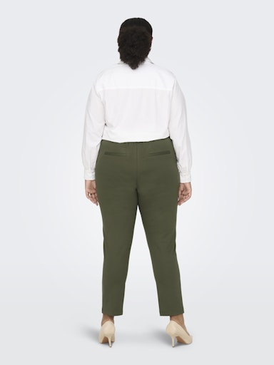 Only Carmakoma broek met elastische tailleband 15174938 CARGOLDTRASH Peat