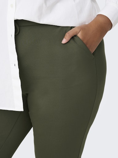 Only Carmakoma broek met elastische tailleband 15174938 CARGOLDTRASH Peat