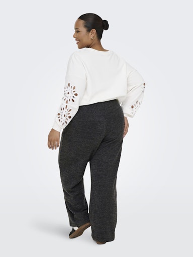 Only Carmakoma broek wijde pijpen 15362173 CARBIZZY Grey