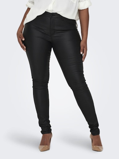 Only Carmakoma coated jeans 15174940 Carpunk Black