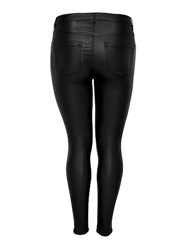 Only Carmakoma coated jeans 15174940 Carpunk Black