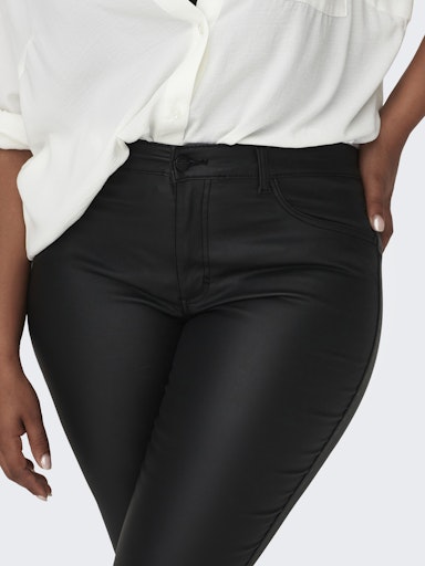 Only Carmakoma coated jeans 15174940 Carpunk Black