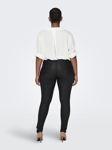 Only Carmakoma coated jeans 15174940 Carpunk Black