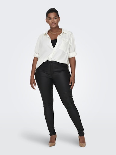 Only Carmakoma coated jeans 15174940 Carpunk Black
