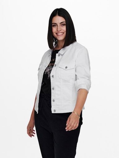 Only Carmakoma denim jack 15237814 CARWESPA white