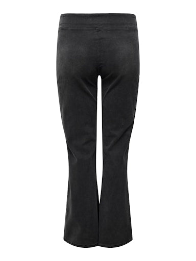 Only Carmakoma flared fit jeans met elastische tailleband 15355307 32" Carroyal Zwart
