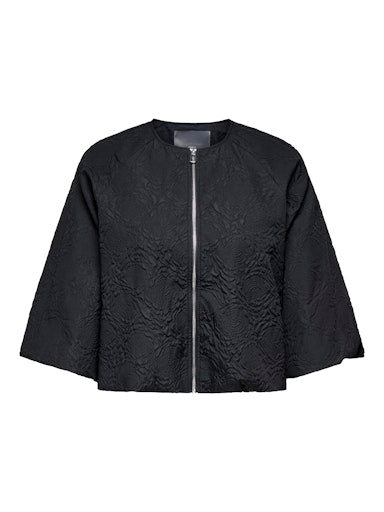 Only Carmakoma jasje met ballonmouwen 15356972 CARANJA Zwart